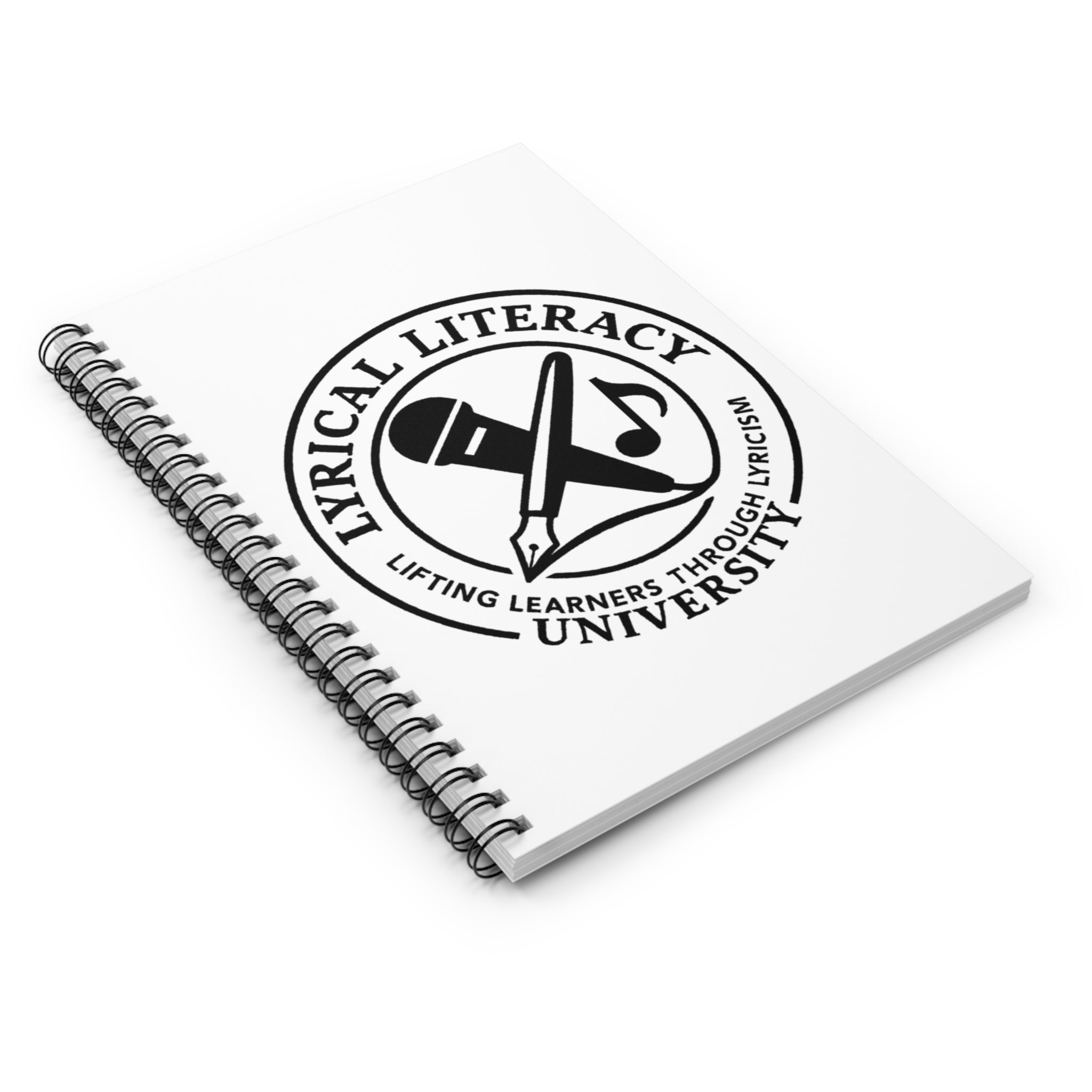 Lyrical Literacy University Spiral Notebook – Ruled