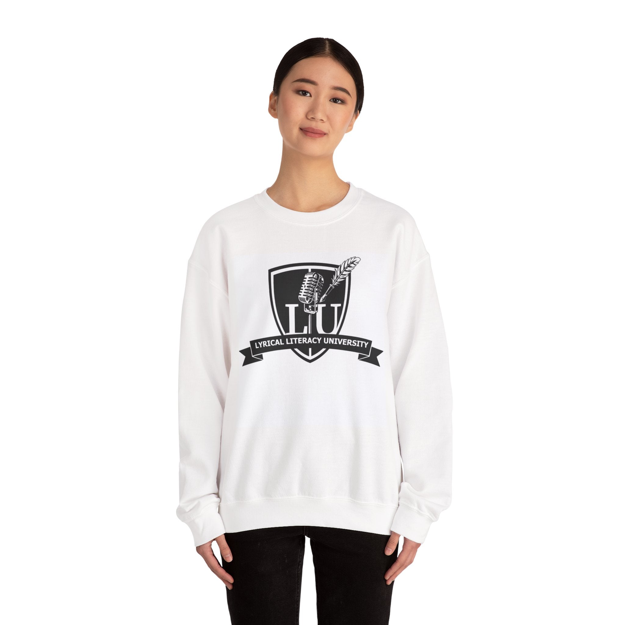 Lyrical Literacy University Crest Crewneck